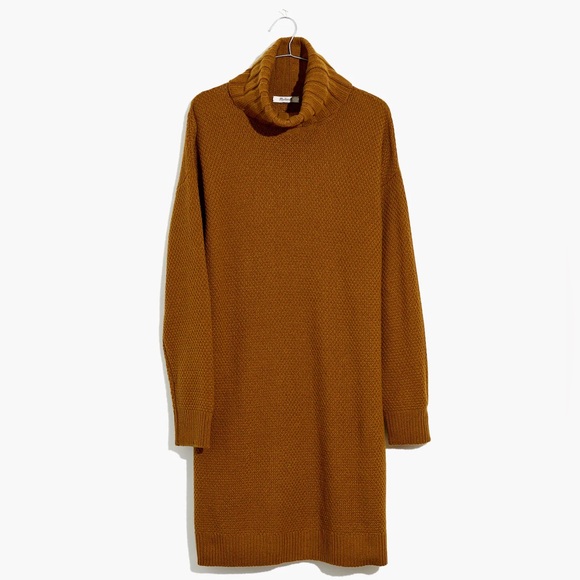 Madewell Dresses & Skirts - Madewell Wool Blend Foldover Turtleneck Sweater Dress